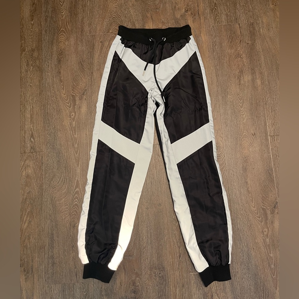 XS I.AM.GIA Glow in the Dark Black & Silver Pants